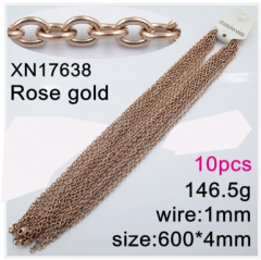 Stainless steel jewelry necklace chains 10pcs Wholesale
