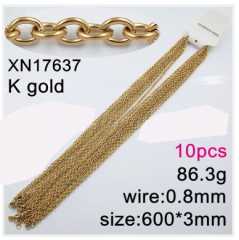 Stainless steel jewelry necklace chains 10pcs Wholesale