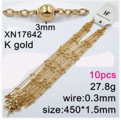Stainless steel jewelry necklace chains 10pcs Wholesale