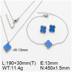 Stainless steel jewelry necklace earring bracelet set wholesale