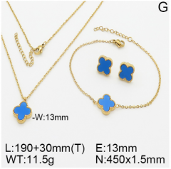 Stainless steel jewelry necklace earring bracelet set wholesale