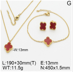 Stainless steel jewelry necklace earring bracelet set wholesale