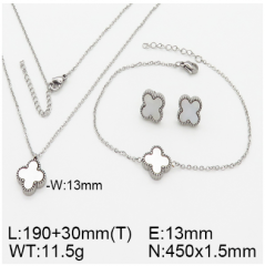 Stainless steel jewelry necklace earring bracelet set wholesale