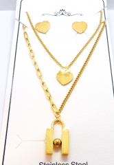 Stainless steel jewelry Necklace Earrings set Wholesale
