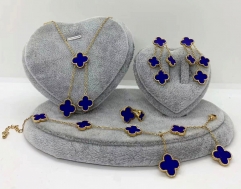 Stainless steel jewelry Necklace Earrings bracelet ring set Wholesale