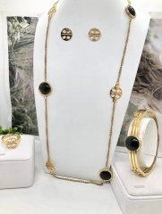 Stainless steel jewelry Necklace Earrings Ring bracelet set Wholesale