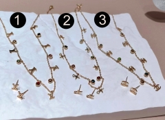 Stainless steel jewelry Necklace Earrings set Wholesale