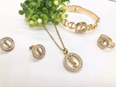 Stainless steel jewelry necklace earring bracelet ring Wholesale