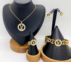 Stainless steel jewelry necklace earring Bracelet ring Wholesale