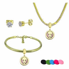 Stainless steel jewelry necklace earring Bracelet Perfume pendant Wholesale