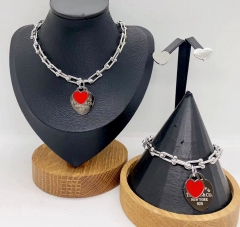 Stainless steel jewelry necklace earring Bracelet ring Wholesale