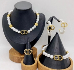 Stainless steel jewelry necklace earring Bracelet ring Wholesale