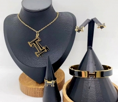 Stainless steel jewelry necklace earring Bracelet ring Wholesale