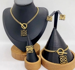 Stainless steel jewelry necklace earring bracelet ring Wholesale