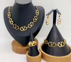 Stainless steel jewelry necklace earring bracelet ring Wholesale