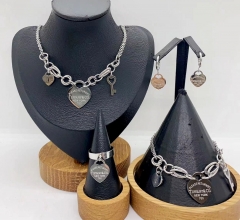 Stainless steel jewelry necklace earring bracelet ring Wholesale