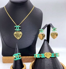 Stainless steel jewelry necklace earring bracelet ring Wholesale