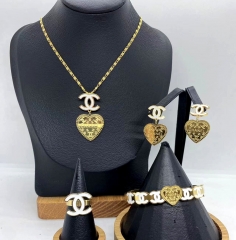 Stainless steel jewelry necklace earring bracelet ring Wholesale