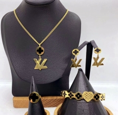 Stainless steel jewelry necklace earring bracelet ring Wholesale