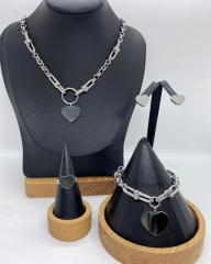 Stainless steel jewelry necklace earring bracelet ring Wholesale