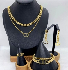 Stainless steel jewelry necklace earring bracelet ring Wholesale