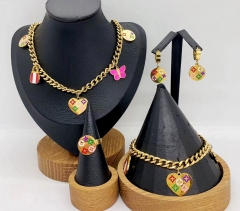 Stainless steel jewelry necklace earring bracelet ring Wholesale