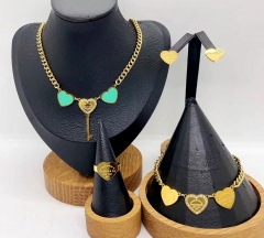 Stainless steel jewelry necklace earring bracelet ring Wholesale