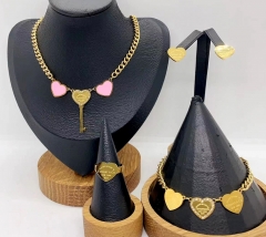 Stainless steel jewelry necklace earring bracelet ring Wholesale