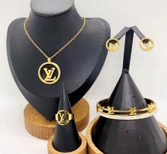 Stainless steel jewelry necklace earring bracelet ring Wholesale