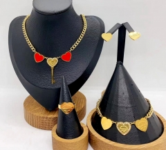 Stainless steel jewelry necklace earring bracelet ring Wholesale