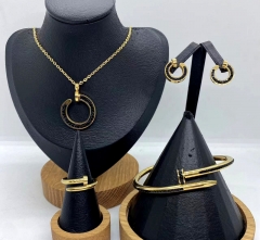 Stainless steel jewelry necklace earring bracelet ring Wholesale