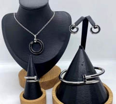 Stainless steel jewelry necklace earring bracelet ring Wholesale