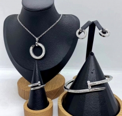 Stainless steel jewelry necklace earring bracelet ring Wholesale