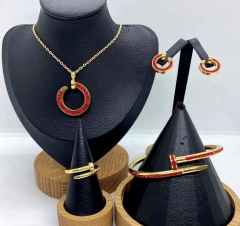 Stainless steel jewelry necklace earring bracelet ring Wholesale