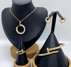 Stainless steel jewelry necklace earring bracelet ring Wholesale