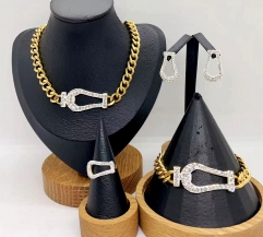 Stainless steel jewelry necklace earring bracelet ring Wholesale