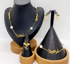 Stainless steel jewelry necklace earring bracelet ring Wholesale