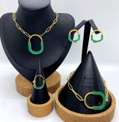 Stainless steel jewelry necklace earring bracelet ring Wholesale