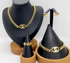 Stainless steel jewelry necklace earring bracelet ring Wholesale