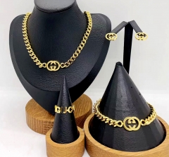 Stainless steel jewelry necklace earring bracelet ring Wholesale