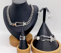 Stainless steel jewelry necklace earring bracelet ring Wholesale