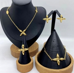 Stainless steel jewelry necklace earring bracelet ring Wholesale