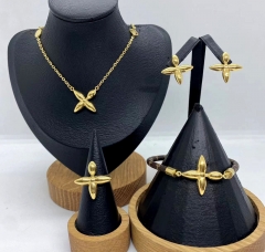 Stainless steel jewelry necklace earring bracelet ring Wholesale