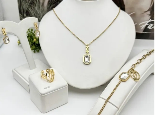 Stainless steel jewelry necklace earring bracelet ring Wholesale