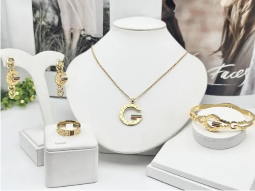 Stainless steel jewelry necklace earring bracelet ring Wholesale