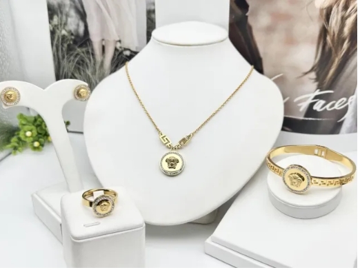 Stainless steel jewelry necklace earring bracelet ring Wholesale