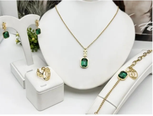 Stainless steel jewelry necklace earring bracelet ring Wholesale