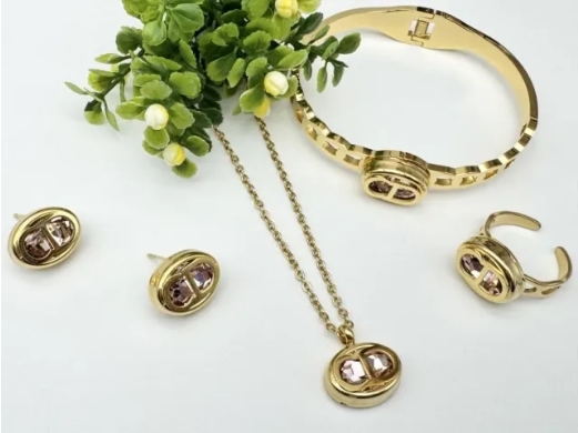 Stainless steel jewelry necklace earring bracelet ring Wholesale