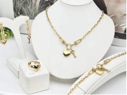 Stainless steel jewelry necklace earring bracelet ring Wholesale