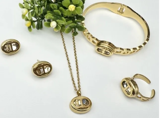 Stainless steel jewelry necklace earring bracelet ring Wholesale